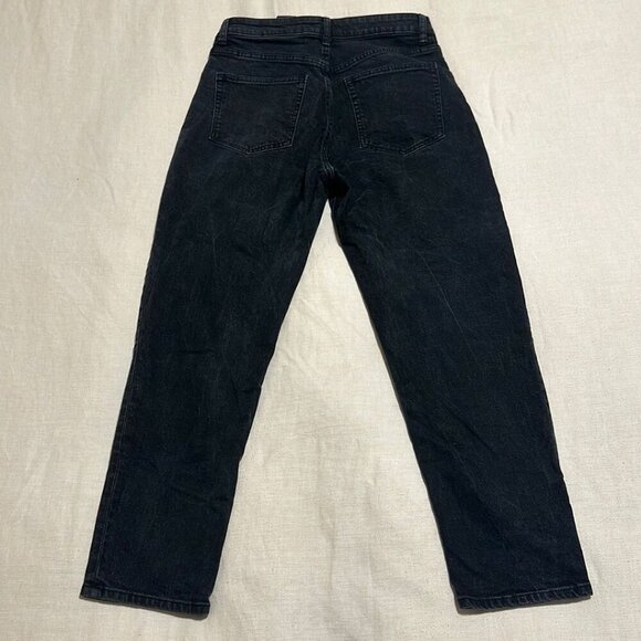 H&M Black Washed Denim Jeans - Size 10 - Picture 4 of 4